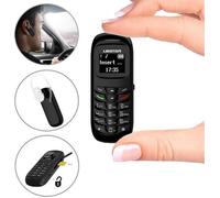 L8star Mini téléphone portable mobile BM70 GSM Bluetooth Dialer Headset Ecouteur Support Carte SIM 0,66 pouces (Noir)