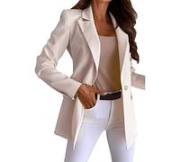 L9WEI Blazer à manches longues pour femme - Élégant - Coupe cintrée - Pour le début de l'année - Mode - Couleur unie - Blaser - Blazer festif, kaki, XXL