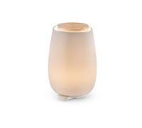 Beurer LA 45 Diffuseur d'arôme pour huiles essentielles, nébuliseur à ultrasons pour aromathérapie, lumière LED en 9 Couleurs, boîtier en céramique & Couvercle en Bois, minuterie & arrêt Automatique