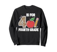 La 4e année, c'est pour le premier jour d'école de quatrième année, Teacher Leopard Sweatshirt
