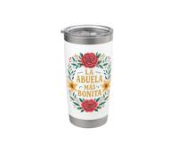 La Abuela Más Bonita Grandma Citation Belle grand-mère Gobelet isotherme en acier inoxydable double paroi