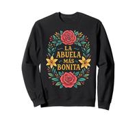 La Abuela Más Bonita Grandma Citation Belle Grand-mère Sweatshirt