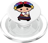 La Adelita Mexican Doll Lele Latinx Revolution Soldier PopSockets PopGrip pour MagSafe