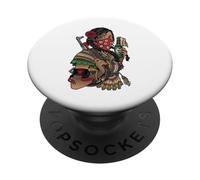La Adelita Mexicans Revolution Soldier Patriots Chicana PopSockets PopGrip Adhésif