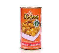 La Alcoyana Olives Vertes Manzanilla Farcies aux Anchois, Grande Boîte 2 kg, Format Traiteur, Recette Traditionnelle d'Alcoy