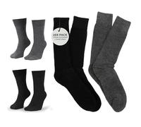 La Alpaca Lot de 2 paires de chaussettes thermiques en laine pour homme et femme Gris, gris/noir, 42-44