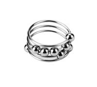 La bague de verrouillage Anneaux de pénis en acier inoxydable masturbateur tête masculine machine de sexe anneau en métal adulte Pour hommes délai 5 taille jouets sexuels