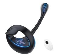 La bague de verrouillage Vibromasseur à distance avec application, Machine sexuelle, Plug Anal, anneau de pénis, masturbateur masculin, jouets sexuels, Pour pour Couple d'hommes