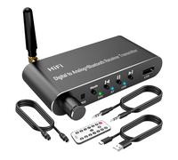 LA BAIESO Émetteur Récepteur Bluetooth 5.1, Convertisseur Audio Numérique-Analogique, Coaxial-Analogique Noir pour la Télévision et Les Jeux.