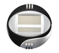 LA BAIESO Horloge éLectronique Murale NuméRique D'Affichage de la TempéRature Calendrier LCD Moderne Sourdine de Montre de Support de LED de DéCoration de Bureau à Domicile Noir