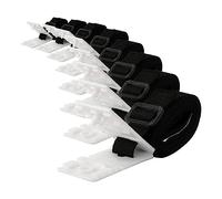 LA BAIESO Kit de Sangles de Fixation pour Enrouleur de Couverture Solaire de Piscine Sangles de Couverture Solaire en Plastique Noir et Blanc pour Piscine Creusée