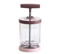 LA BAIESO Siphon Manuel en Plastique pour Décoration de Gâteaux, Vinaigrettes et Mousseuses, Marron