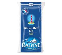 LA BALEINE - Sel De Mer Fin Iode Sachet Poly 500G - Lot De 4 - livraison offerte