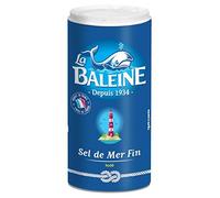 LA BALEINE Sel fin de mer iodé et fluoré – boîte verseuse lot de 3 x 550 g