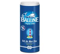 LA BALEINE - Sel fin iodé et fluoré, Saveurs subtiles en cuisine, Texture pure, Boîte 550g - Lot de 4