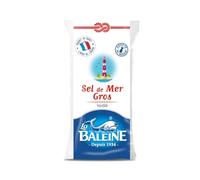 LA BALEINE - Sel Gros de Mer Savoureux, Sachet Poly 1Kg - Lot de 4