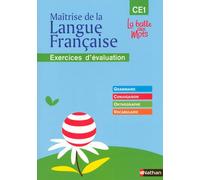 La balle aux mots - maitrise de la langues - cahier évaluation - CE1 Exercices d'évaluation - Henri Mitterand - Nathan - broché - Scolaire / Universitaire