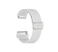 La bande de montre élastique en nylon rapide à démonter est adaptée aux bracelets de remplacement for Omega X Swatch Planet(White)