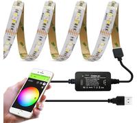La Bande Led Zigbee 3.0 Usb Rgbww Fonctionne Avec Hub Bridge,Alexa Echo Plus Pour Application Intelligente/Commande Vocale Rvb Blanc Froid Blanc Chaud