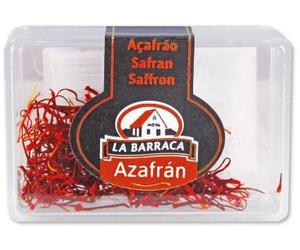 La Barraca Safran en Filaments, Or Rouge d'Espagne, Qualité Supérieure, Pack de 3 Sachets de 0.05g, pour Paellas et Risottos