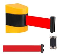 La barrière magnétique peut être étirée, Barrière rétractable multicolore 2-10m hôtels parcs musées galeries(Yellow,2m)