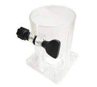 La base de défonceuse transparente professionnelle améliore la visibilité et la précision pour les amateurs de travail du bois. Base de défonceuse pour sculpture