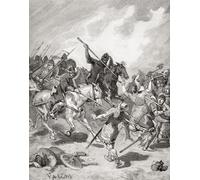 La bataille de Hastings 14 octobre 1066 a combattu entre l'armée normande-française de Guillaume le duc de Normandie et une armée anglaise sous le roi anglo-saxon Harold Godwinson commençant la