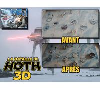 La Bataille de Hoth 3D - Kit de tuiles Star Wars Hoth Battle 3D - Full SET