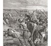 La bataille de Marathon 490 avant JC lors de la première invasion perse de la Grèce a combattu entre Athènes aidé par Plataea et l'Empire perse. De l'histoire universelle de Cassell publiée 1888
