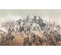La bataille de Palestro après une œuvre de Gustave Dore. La bataille de Palestro 30-31 mai 1859 est considérée comme la dernière bataille européenne à laquelle un monarque européen a participé. Dans