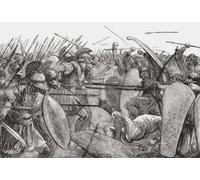 La bataille de Plataea 479 BC dans laquelle la défaite des forces d'invasion de Xerxès était la bataille terrestre finale de la deuxième invasion perse de la Grèce. Dans l'image les troupes spartiates