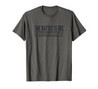 La Bataille Est Sienne 2 Chroniques 20:15 Chrétienne Jésus T-Shirt