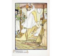 La bataille extraordinaire de Don Quichotte d'après une illustration de Walter Crane pour une édition de Don Quichotte par Miguel de Cervantes. Poster imprimé par Ken Welsh (27,9 x 40,6 cm)