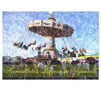 La Bavière natale à l'aquarelle, Version française (Calendrier mural 2026 DIN A3 portrait), Calendrier CALVENDO mensuel