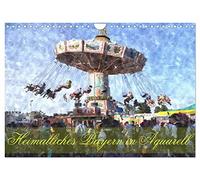 La Bavière natale à l'aquarelle, Version française (Calendrier mural 2026 DIN A4 portrait), Calendrier CALVENDO mensuel