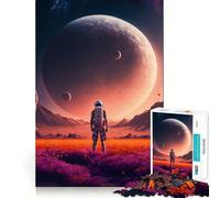La beauté de l'inconnu Puzzle de 1000 pièces pour Adolescents Jeu cognitif et de Loisirs Assemblage de Motifs Pièce d'art 38x26cm