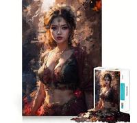 La beauté d'une Jeune Fille persane Puzzle de 1000 pièces pour Adolescents Stimule la mémoire Détente et Amusement garantis Design Original Assemblage Surprise chaleureuse 38x26cm