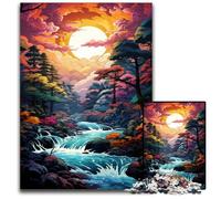 La beauté psychédélique colorée des Gorges d'Akachiho Puzzles 1000 pièces pour Adultes Puzzles pour Adultes Décoration Artistique DIY Parfaite ou Cadeau d'anniversaire 1000 pièces (75x50cm)