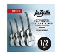 La Bella FG112 Jeu de Cordes pour Guitare Classique 1/2 53 cm