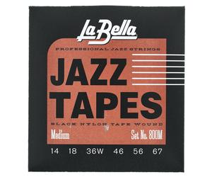 La Bella La Bella 800M Jazz Black Nylon M