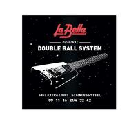 La Bella – Jeu de cordes LS942 pour guitare électrique – à double boule – 9/42 Extra Light