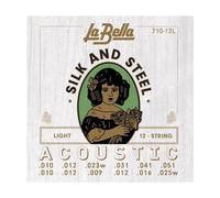La Bella Silk & Steel Series 12 cordes Light G Tuning