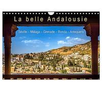 La belle Andalousie: Séville - Málaga - Grenade - Ronda - Antequera (Calendrier mural 2026 DIN A4 horizontal), CALVENDO calendrier mensuel