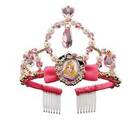 La Belle au Bois Dormant - Licence Officiel Disney - Diadème Aurore - Accessoire et Déguissement pour enfant Aurore- En complément du déguisement Aurore - Rose- Cadeau Magique - Dès 3 ans