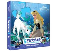 LA BELLE AU BOIS DORMANT - Mon Petit Livre Puzzle - 5 puzzles 9 pièces - DISNEY PRINCESSES: Aurore et les licornes