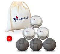 La belle boule® - Boule de pétanque en Mousse - Intérieur & extérieur - Kit 6 Boules + cochonnet Rouge + Sac de Rangement - Boule de pétanque Enfant et Adulte - Pétanque sécurisée