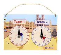 La belle boule® | Compteur de Score 30x20cm Pétanque en Étain Vintage | Plaque Métal avec Aiguilles Pivotantes pour 2 Équipes | Accessoire Décoratif Intérieur Extérieur (Belgium)