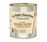 LA BELLE CHAURIENNE - Cassoulet Traditionnel au Porc Gourmand, Texture Fondante (Boîte 840g) - lot de 3 - Vendu par Lot
