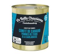 LA BELLE CHAURIENNE - Confit de Canard Fondant aux Pommes de Terre Sarladaises Savoureuses (Boîte 780g) - lot de 3 - Vendu par Lot