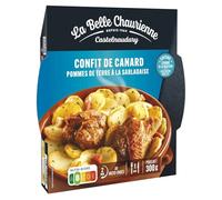 LA BELLE CHAURIENNE - Confit De Canard Raffiné, Texture Fondante À La Sarladaise, Barquette 300g - Lot De 4